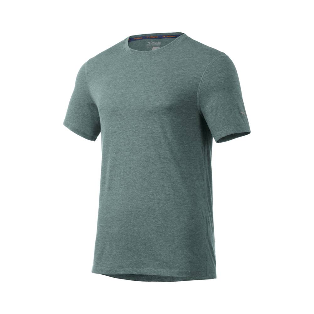 Camiseta Mizuno Inspire - Homem - Verdes - IKLRV6128